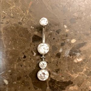 Silver Jewel Belly / Naval Ring